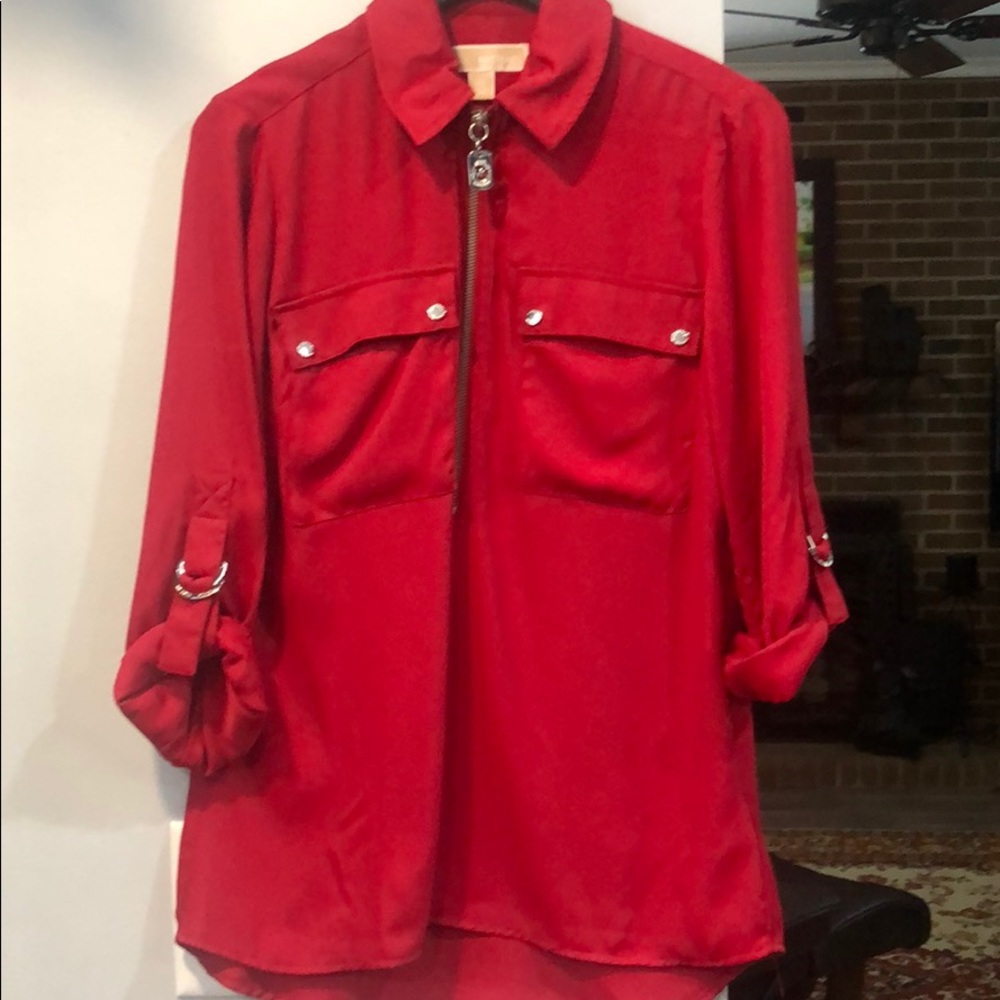 Michael Kors Red Blouse